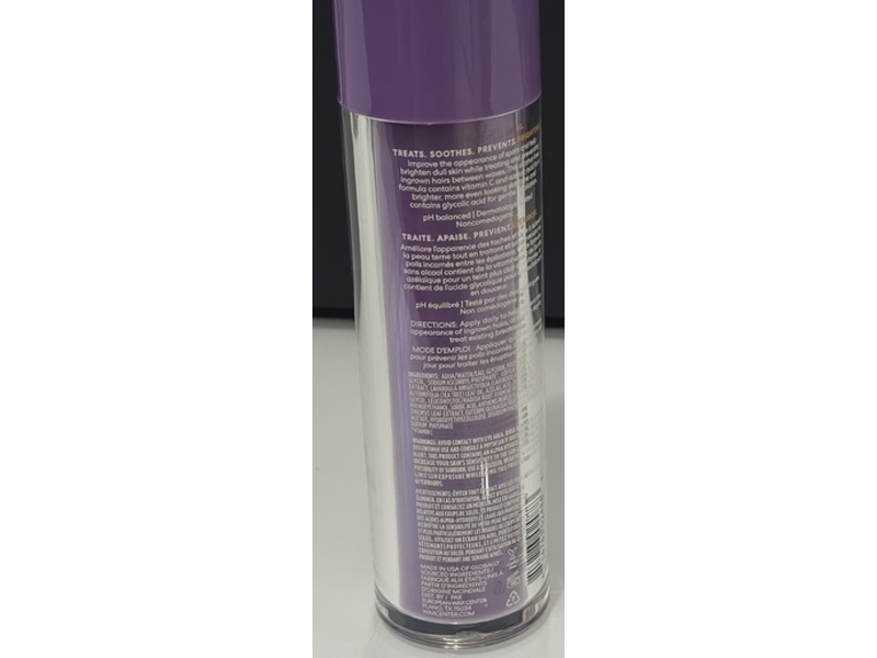 European Wax Center Treat Brightening Ingrown Hair Serum, Vitamin C, 1.7 fl oz/50 mL