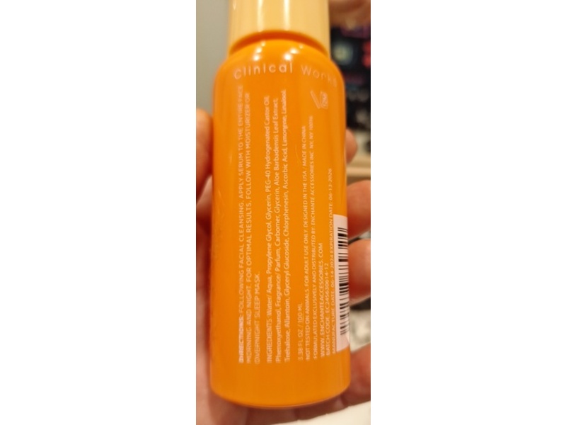 Clinical Works Brightening Facial Serum, Vitamin C, 3.38 fl oz/100 mL