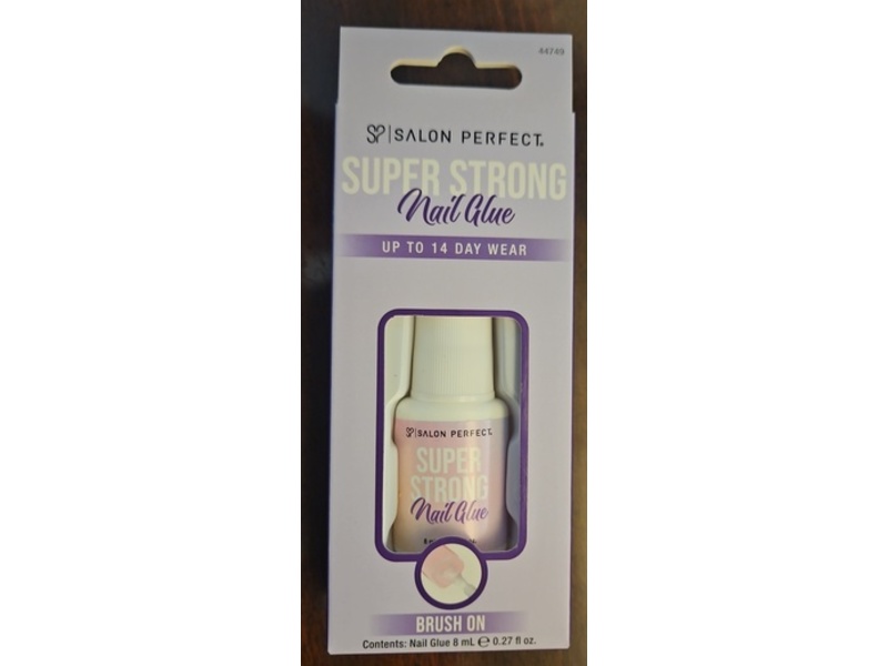 Salon Perfect Super Strong Nail Glue, 0.27 fl oz/8 mL