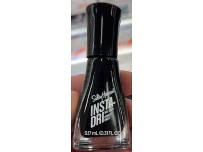 Sally Hansen Insta-Dri Nail Polish, Black To Black, 0.31 fl oz/9.17 mL