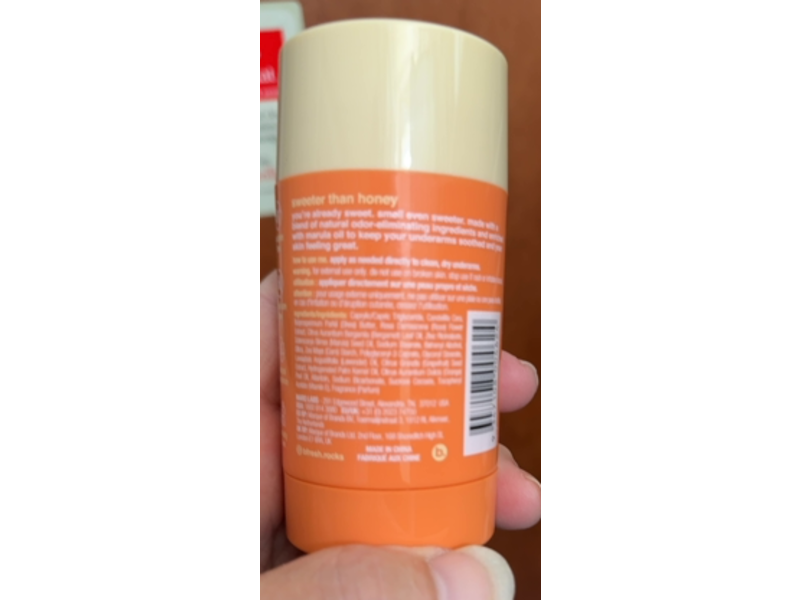 B.Fresh Sweeter Than Deodorant, Honey Almond, 2.64 fl oz/75 g