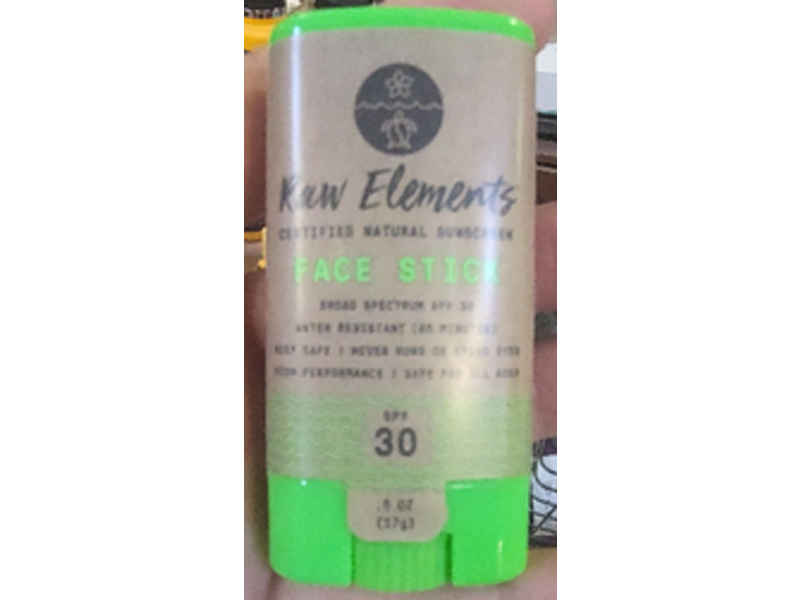 Raw Elements Face Stick, SPF 30, 0.6 oz/17 g
