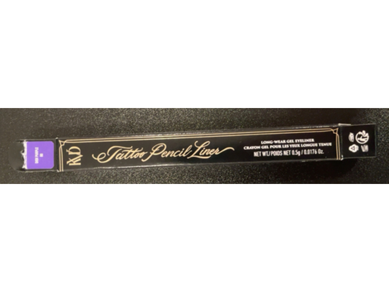 Kvd Beauty Tattoo Pencil Liner, Diox Purple 80, 0.0176 oz/0.5 g