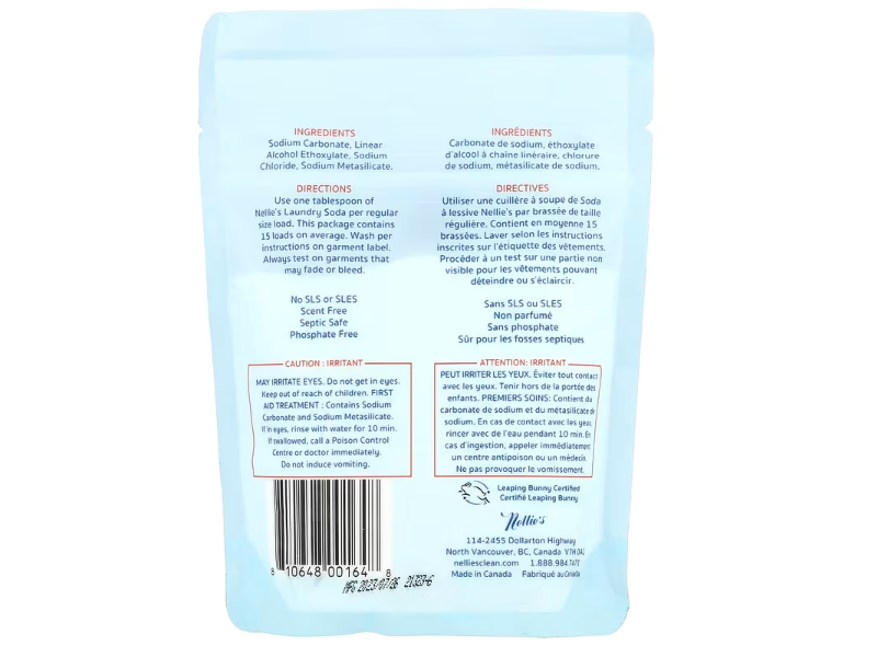 Nellie's Laundry Soda, 15 Loads, 250 g