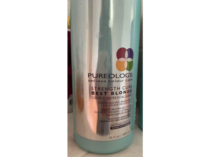 Pureology Strength Cure Best Blonde Conditioner, 34 fl oz / 1000 ml