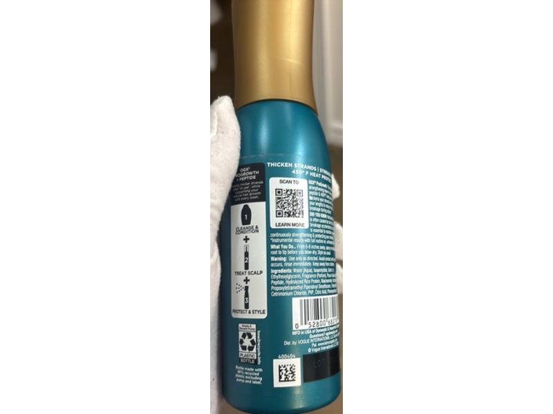 OGX ProGrowth + Peptide Serum Mist, 6.5 fl oz/193 mL