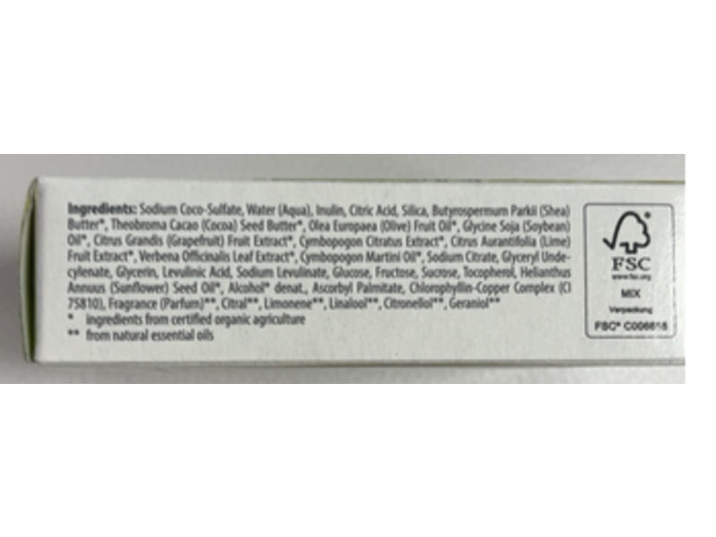 Lavera Happy Freshness Solid Shower Gel Bar, 1.7 oz/50 g