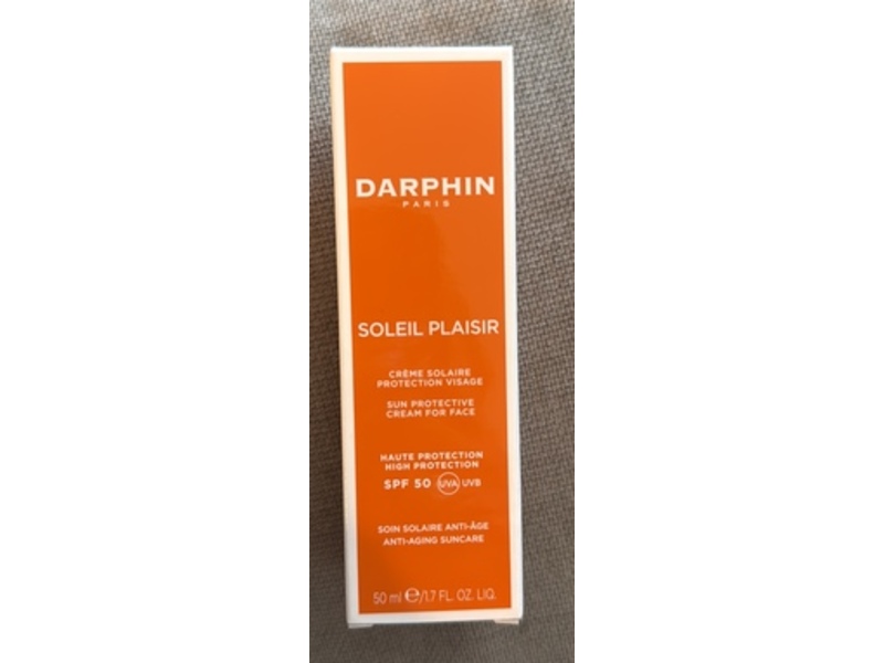Darphin Soleil Plaisir Sun Protective Face Cream, SPF 50, 1.7 fl oz/50 mL