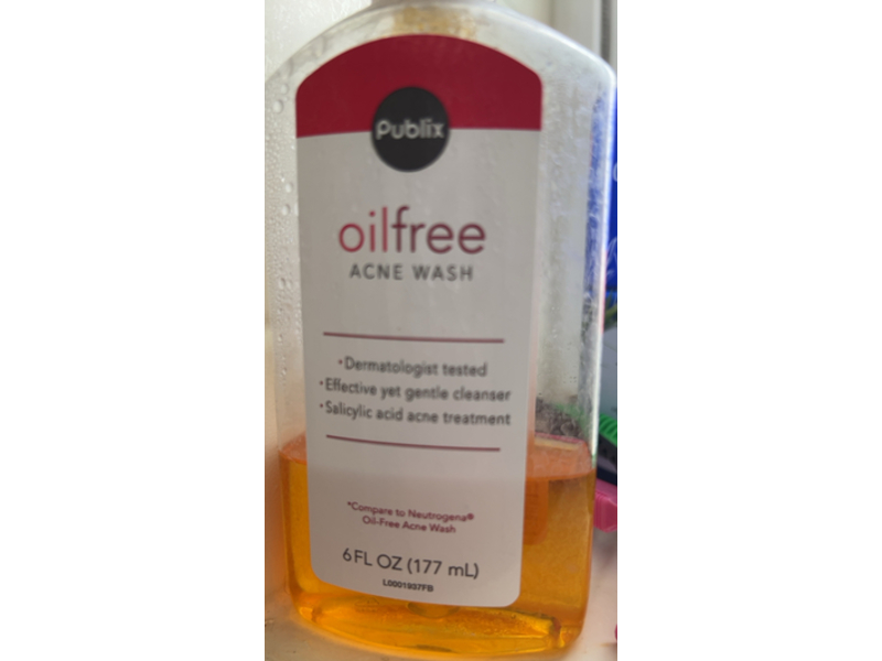 Publix oil Free Acne Wash, 6 fl oz/177 mL
