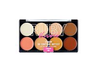 Ruby Kisses 3D Face Creator Cream Foundation & Concealer Palette, Cream 00, 0.1 fl oz/2.8 g - Image 2