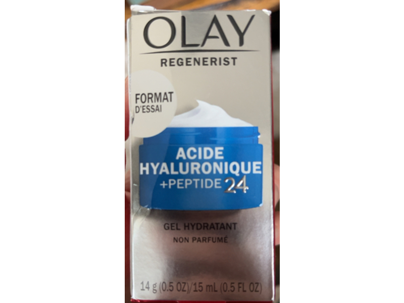 Olay Regenerist Hyaluronic + Peptide 24 Gel Face Moisturizer, .5 fl oz/15 mL