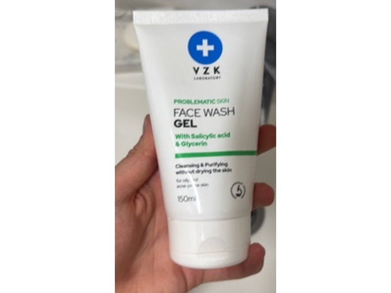 VZK Laboratory Face Wash Gel, Salicylic Acid & Glycerin, 150 mL