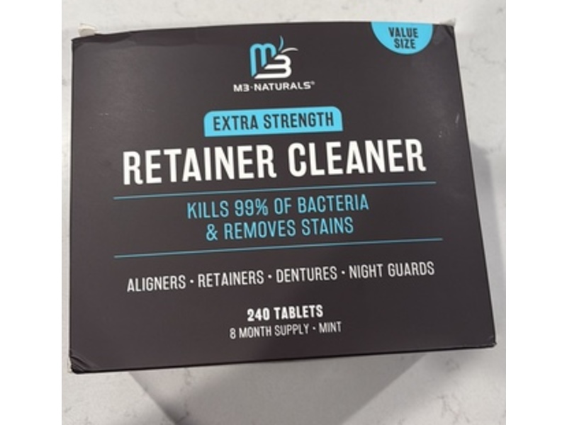 M3 Naturals Retainer Cleanser, Mint, 240 Count
