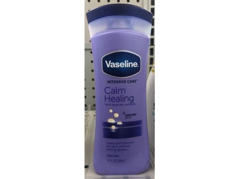 Vaseline Intensive Care Calm Healing Body Lotion, lavender extracts, 10 fl oz / 295 mL