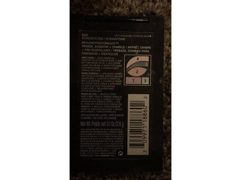 Revlon Photoready Primer, Shadow + Sparkle, 540 Romanticism, 0.1 oz/2.8 g