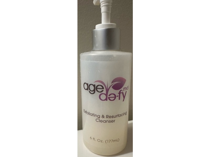DermaSpa Age De-Fy Exfoaliating & Resurfacing Cleanser, 6 fl oz/177 mL