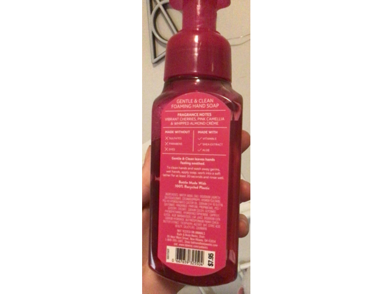 Bath & Body Works Gentle & Clean Foaming Hand Soap, Perfect In Pink, 8.75 fl oz/259 mL