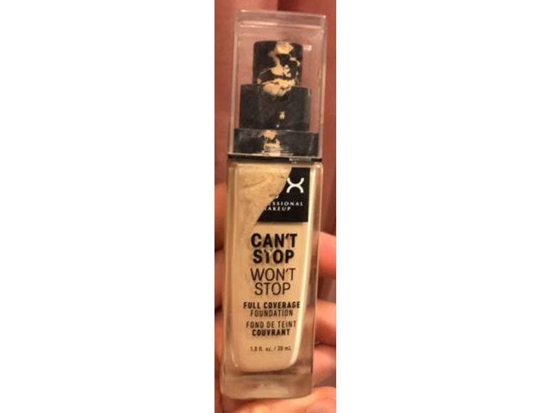 NYX Professional Makeup Can't Stop Won't Stop Full Coverage Foundation, Fair, 1 fl oz/30 mL