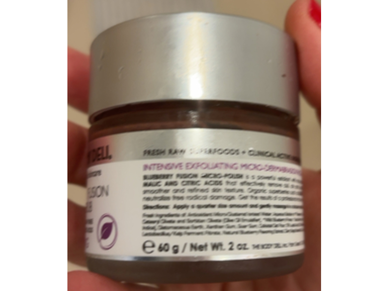 The Body Dell Exfoliating Micro Scrub, Wild Blueberry, 2 oz/60 g