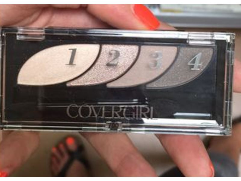 CoverGirl Eyeshadow Quads, Notice Me Nudes 700, 0.06 oz/1.8 g