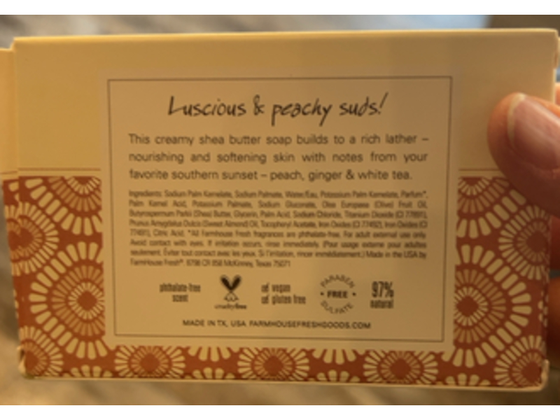 Farmhouse Fresh Shea Butter Soap, Sweet Tea, 6 oz/170 g