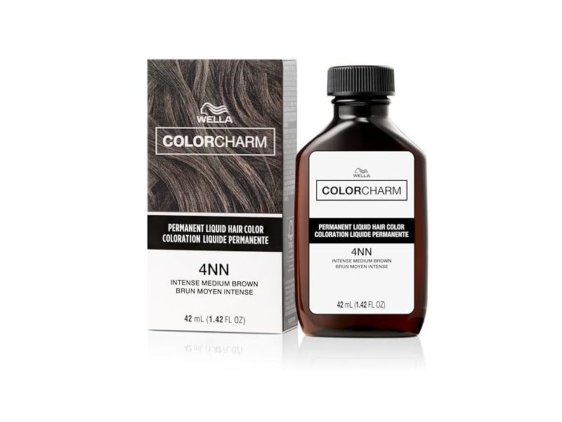 COLORCHARM Permanent Liquid Hair Color, 4NN Intense Medium Brown, 1.42 fl oz/42 mL