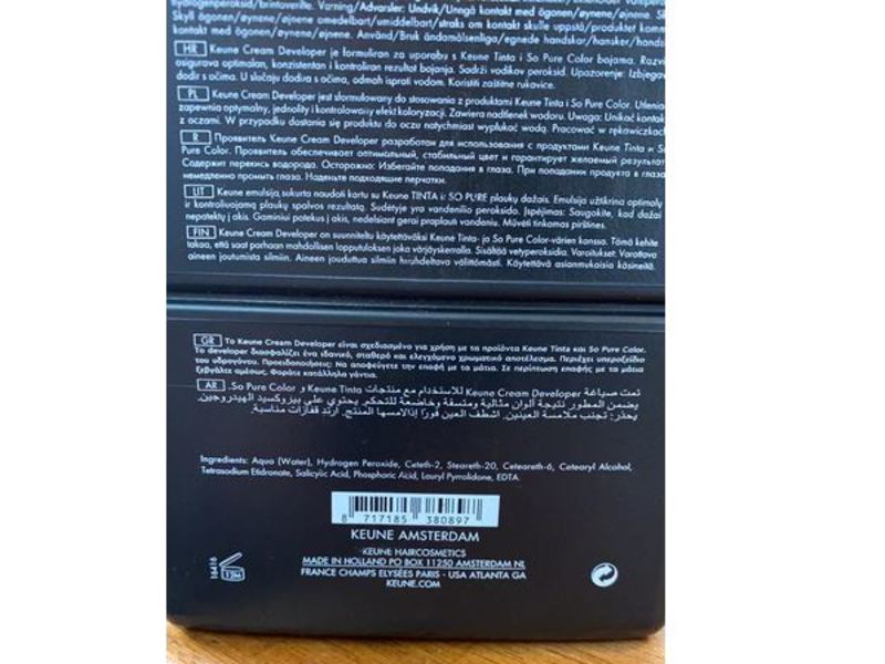 Keune Tinta 6% 20 Volume Developer Cream, 33.8 fl oz/1000 mL