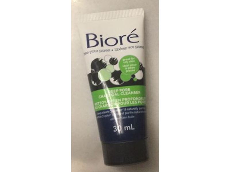 Biore Deep Pore Charcoal Cleanser, 30 mL