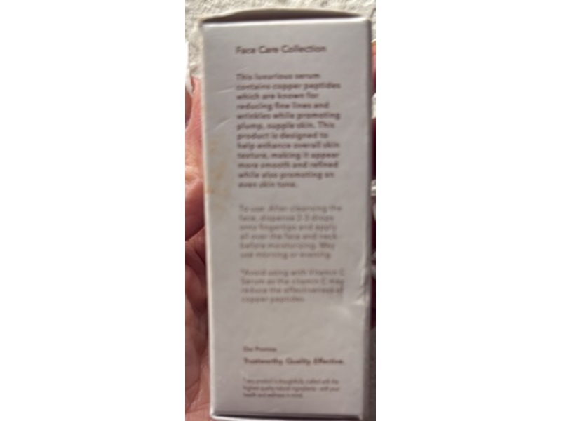 Rowe Casa Organics Face Serum, Copper Peptide, 1 fl oz/30 mL