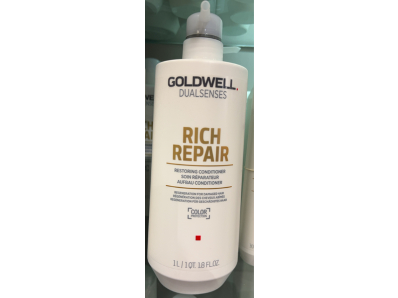 Goldwell Dual Senses Rich Repair Restoring Conditioner, 1.8 fl oz/1 L