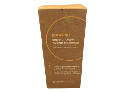 Glowoasis Glowshot Supercharged Hydrating Serum, Probiotics + Prickly Pear Extract, 1.01 fl oz/30 mL