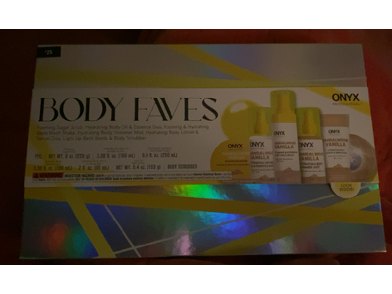 Onyx Professional Body Faves Set, Sandalwood Vanilla