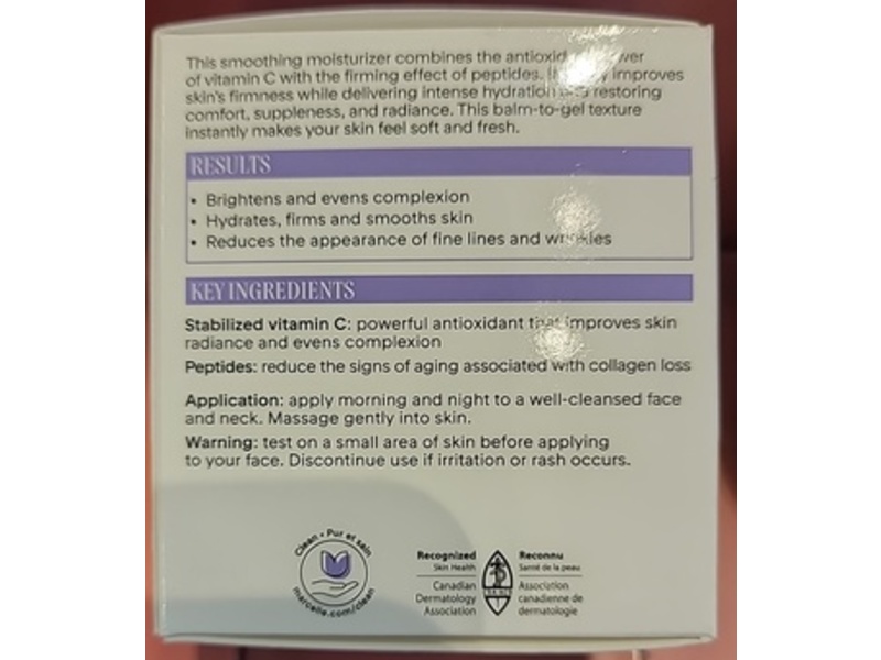 Marcelle Moisturizing Cream, Vitamin C + Peptide, 1.7 fl oz/50 mL