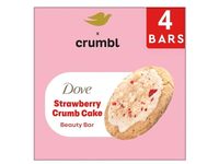 Dove x Crumbl Beauty Bar, Strawberry Crumb Cake, 3.75 oz, 4 Count - thumbnail 1
