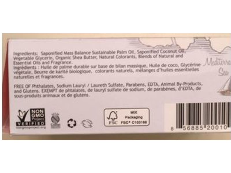 South Of France Bar Soap, Orange Blossom Honey, 6 oz/170 g