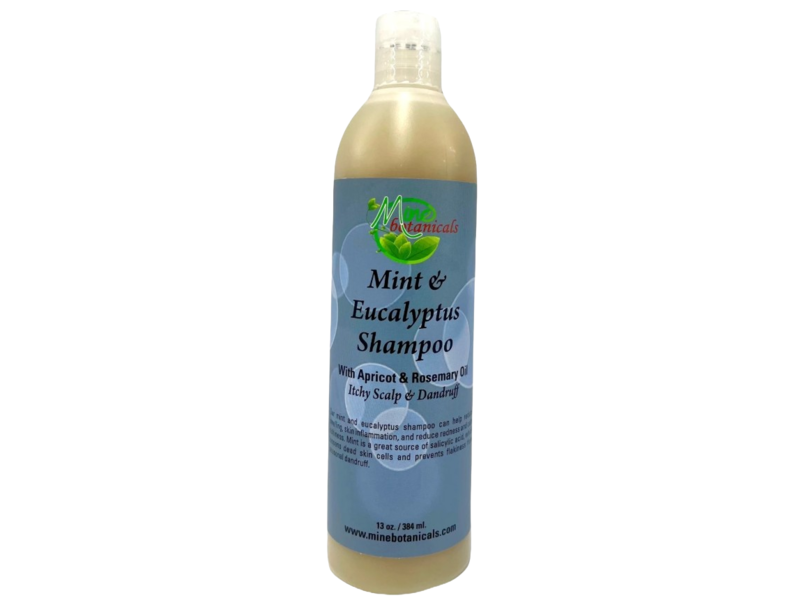 Mine Botanicals Shampoo, Mint & Eucalyptus, 13 oz/384 mL
