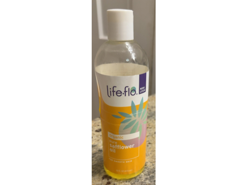 Life-flo Organic Pure Safflower Oil, 16 fl oz/473 mL