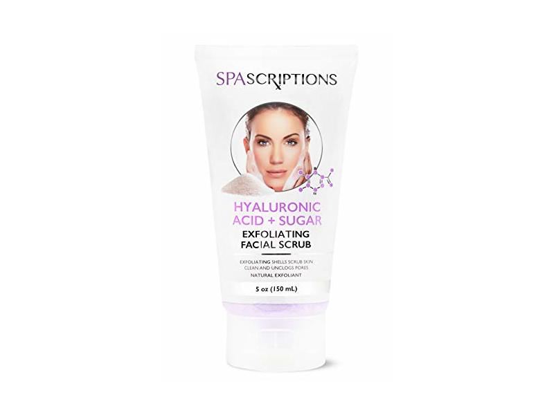 Spascriptions Hyaluronic Acid+Scrub Exfoliating Facial Scrub, 5 oz/150 mL