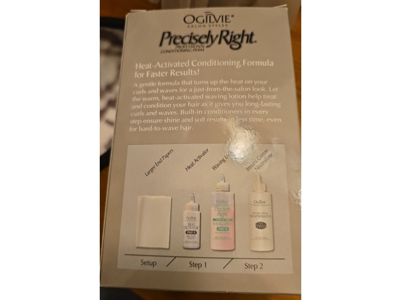 Ogilvie Salon Styles Precisely Right Professional Conditioning Perm Kit, Normal Or Hard-To-Wave Hair, 1 Application