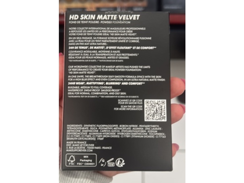 Make Up For Ever Matte Powder Foundation, 2N22, 0.38 fl oz/11 g