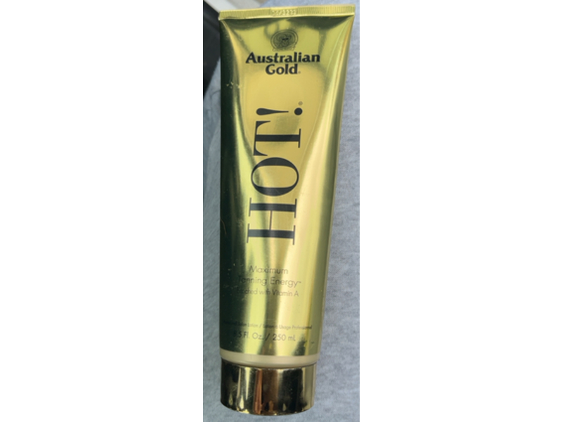 Australian Gold Hot Maximum Tanning Energy, Professional Salon Lotion, Vitamin A, 8.5 fl oz/250 mL