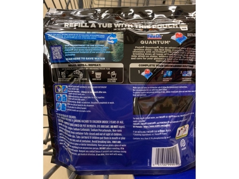 Finish Quantum Automatic Dishwasher Detergent Tablets, 11.9 oz/337 g, 27 Count