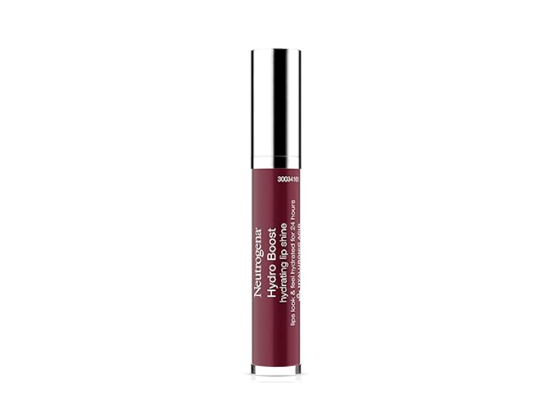 Neutrogena Hydro Boost Hydrating Lip Shine, Soft Mulberry 100, 0.10 oz