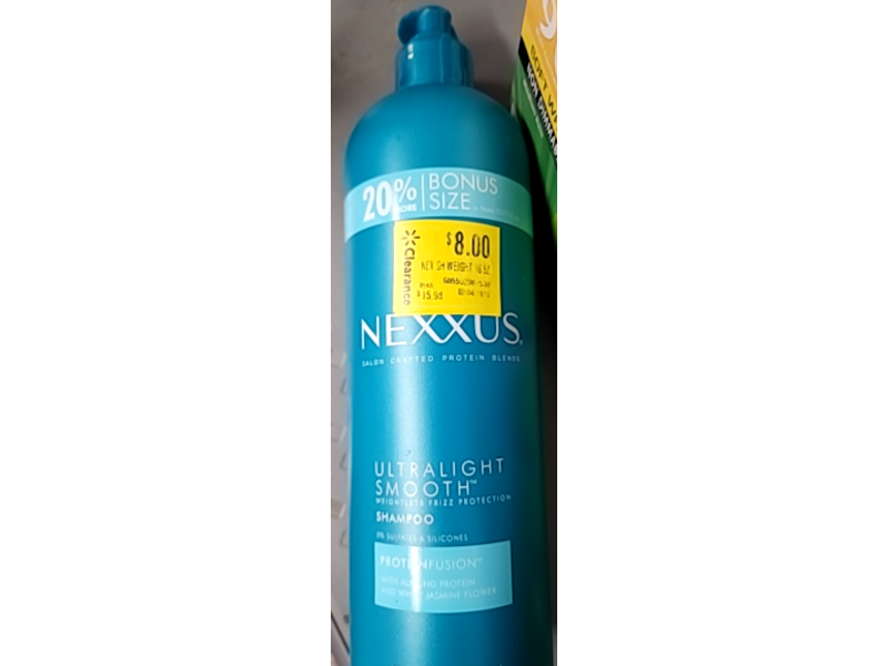 Nexxus Ultralight Smooth Shampoo, Almonds Protein & White Jasmine Flower,16.5 fl oz/488 mL