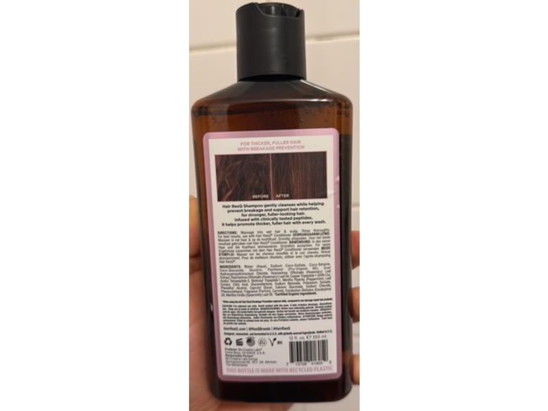 Hair ResQ Thickening Treatment Strengthening Shampoo, Rosemary & Mint, 12 fl oz/355 mL