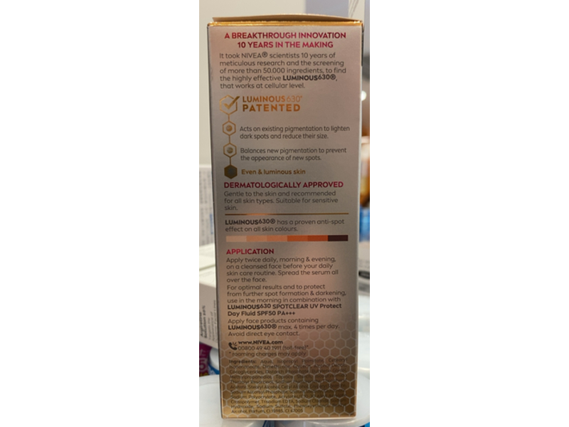 Nivea Luminous Spot Clear Serum, 30 mL