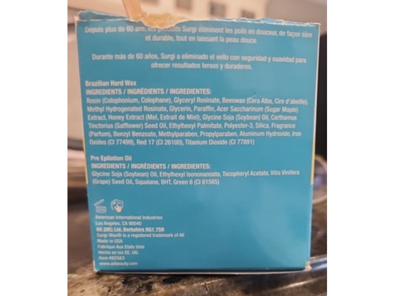 Surgi Wax Brazilian Hard Wax Kit, 4 oz/113 g