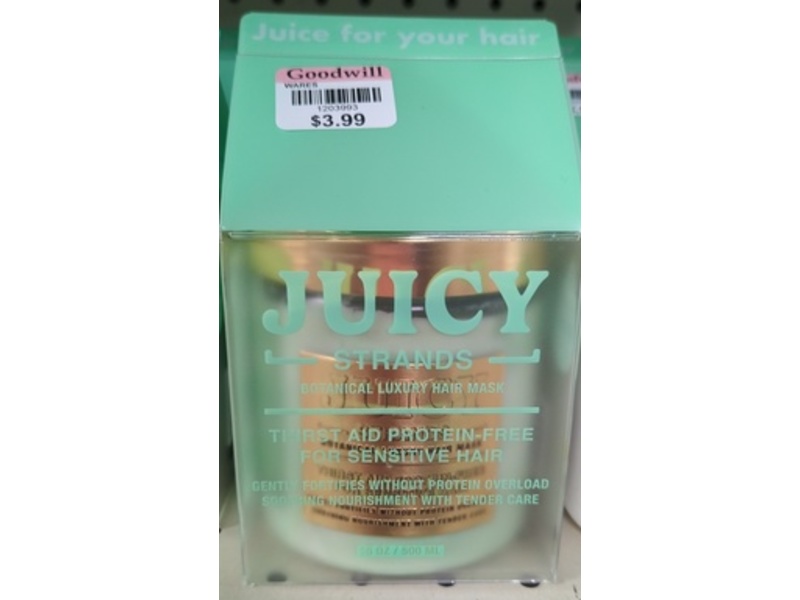 Juicy Strands Thirst-Aid Botanical Luxury Hair Mask, 16 oz/500 mL