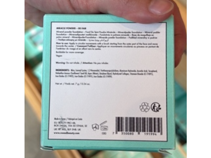 Sweed Miracle Foundation Powder, 00 Fair, 0.24 oz/7 g