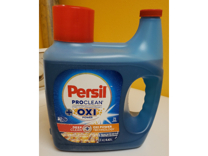 Persil Pro Clean + Oxi Power Liquid Laundry Detergent, Deep Clean, 75 Loads, 150 fl oz/4.43 L
